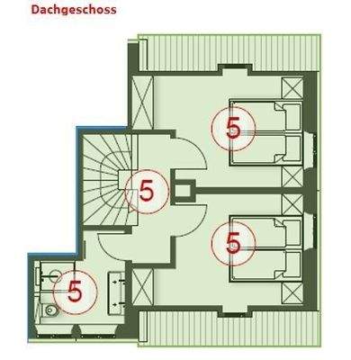 DHH Ferienwohnung 5 Dachgeschoss