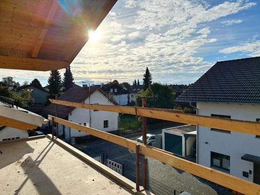 Balkon (damals im Bau)