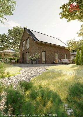 Ansicht Garten Verblendfassade