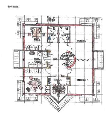 Grundriss Skizze Souterrain