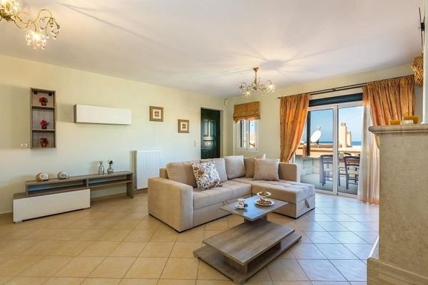 Kreta, Panormos: Apartment mit Meerblick in einer Wohnanlage zu verkaufen