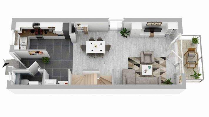 Erdgeschoss - unverbindliche Illustration 