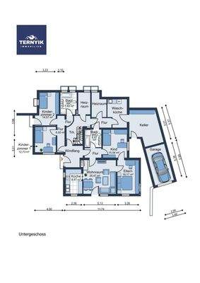 Grundrissskizze UG (nicht maßstabsgetreu)