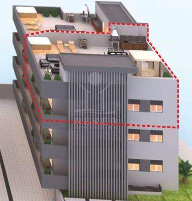 Luxuriöses Penthouse nur 100 m vom Meer entfernt