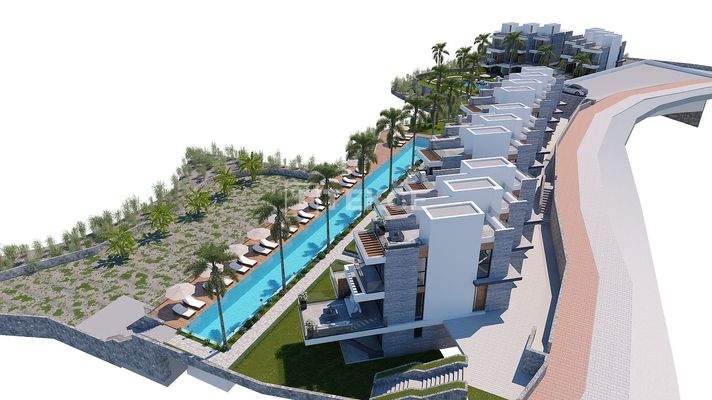 Sea View Townhouses for Sale in Girne Bahçeli