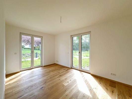 Blick ins Schlafzimmer