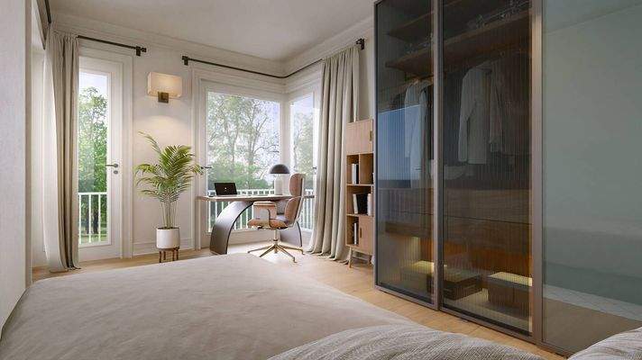 Gästezimmer / Home Office Visualisierung