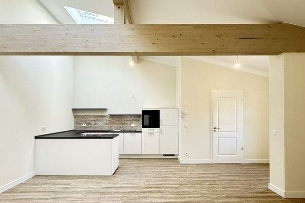 Wohn-/Esszimmer mit offener Küche