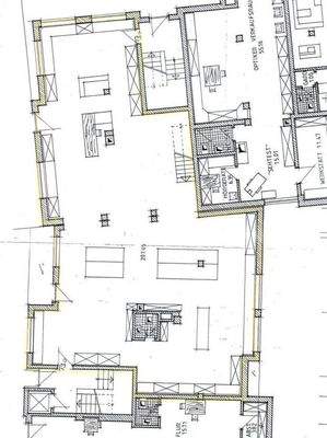 Grundriss 200qm Gewerbefläche 