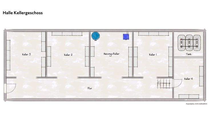 Halle Kellergeschoss