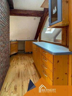 Küche im Dachgeschoss