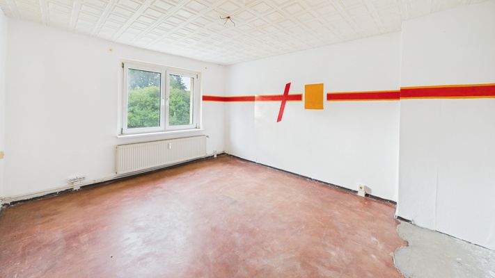 Wohnzimmer vor Renovierung