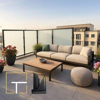 Moderne Dachterrasse