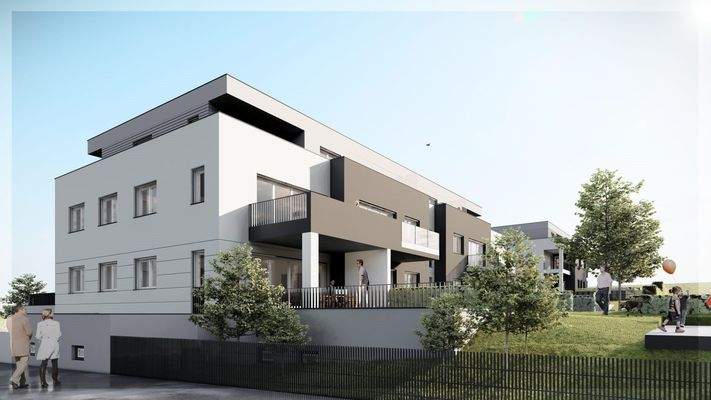 Südwest Ansicht Haus B