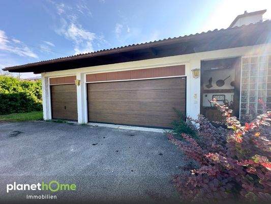 Doppegarage mit Bootsraum