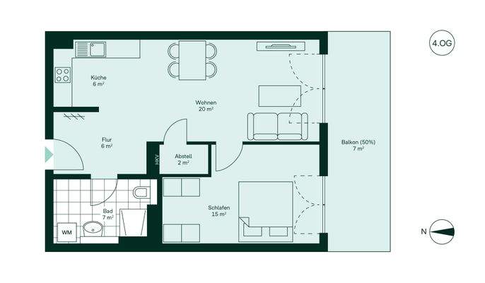 Komfortabler Grundriss