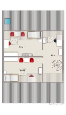 Grundriss der Wohnung - Spitzboden