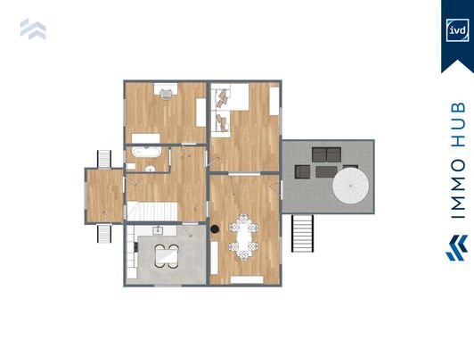 Grundriss Haus1 EG