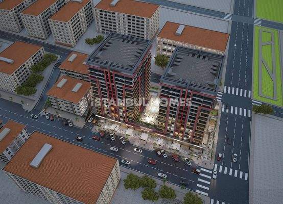 Spacious Flats in a Mixed Project with Pool in Kucukcekmece