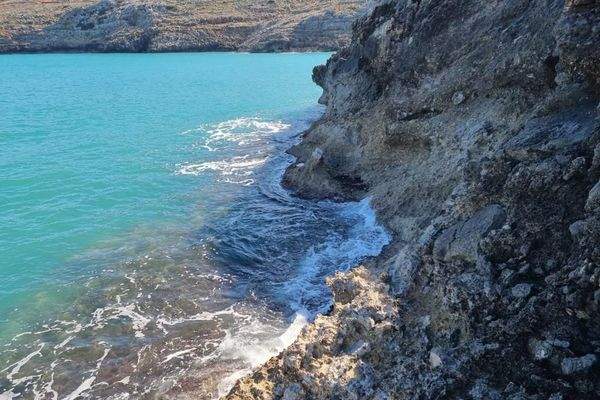 Kreta - Plaka: Meeresfront Baugrundstück mit Baugenehmigung zu verkaufen