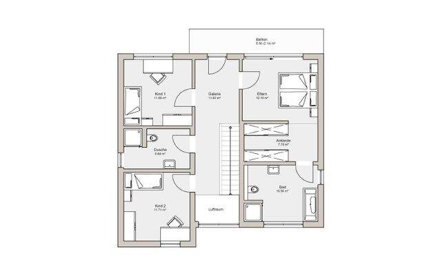 Grundriss Obergeschoss