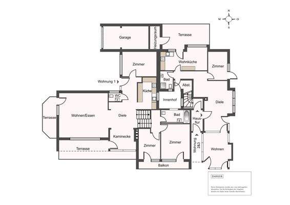 Erdgeschoss | Wohnung 1&2
