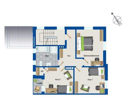 Grundriss Obergeschoss