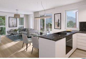 Visualisierung Küche-Wohnen