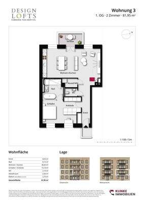 Design Lofts - Grundriss WE3