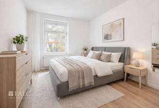 Schlafzimmer virtuell eingerichtet