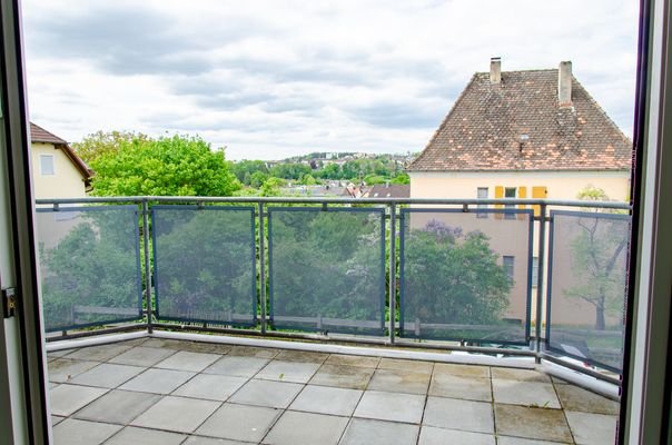 Ausblick Balkon