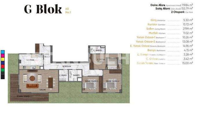 Stylish Flats in a Complex with Swimming Pool in Üsküdar İstanbul