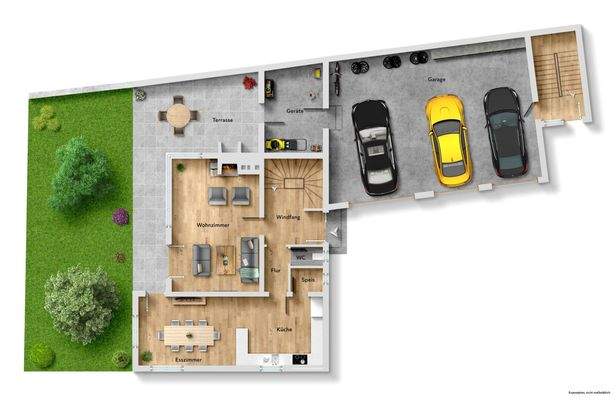 Erdgeschoss (Haupthaus)