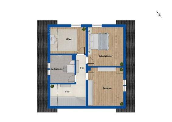 Grundriss Obergeschoss