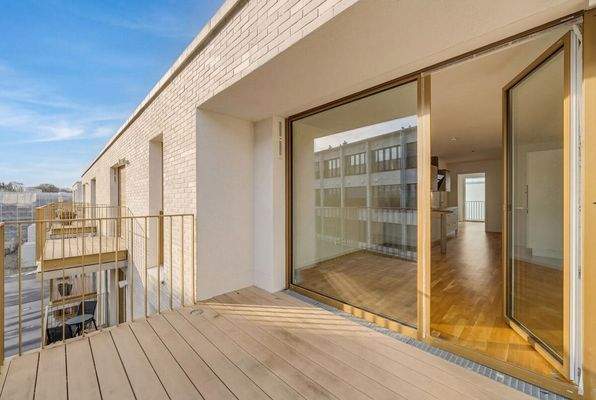 Balkon in Richtung Westen