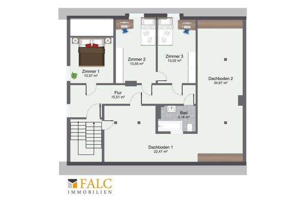 Grundriss Dachgeschoss