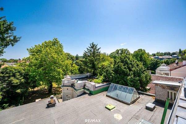 Blick vom Dachgeschoss