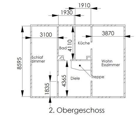 Grundriss 2. Obergeschoss