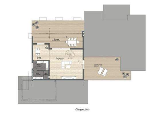 Erdgeschoss mit Maß