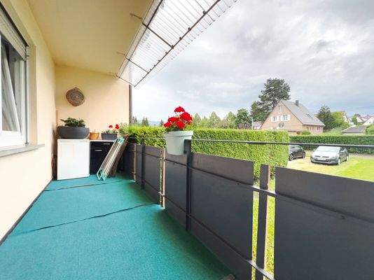 Balkonblick vom Wohnzimmer