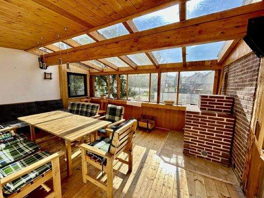 Überdachte Terrasse / Wintergarten