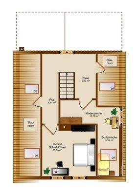 Dachgeschoss Grundriss