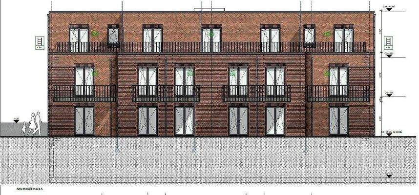 Haus I Ansicht Balkone (Süd Ausrichtung)