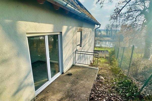 Terrasse in Westausrichtung