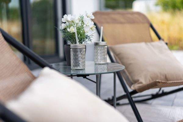 Den Feierabend auf der Terrasse genießen