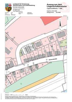Katasterkarte Heidstock Gerhardstraße 55