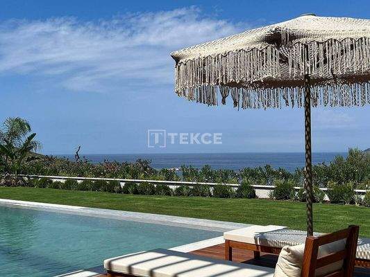 Villas in Project with Private Beach and Pier in Bodrum