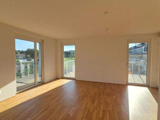 Wohnzimmer mit Küche