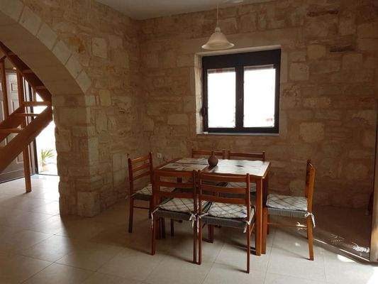 Kreta, Analipsi: Neubau - Haus aus traditionellem Stein nahe des Meeres zum Verkauf