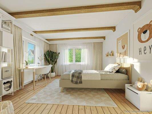 Obergeschoss Kinderzimmer Beispieleinrichtung